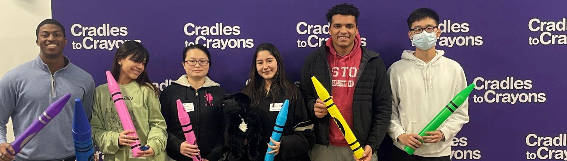 student volunteers at Cradles to Crayons