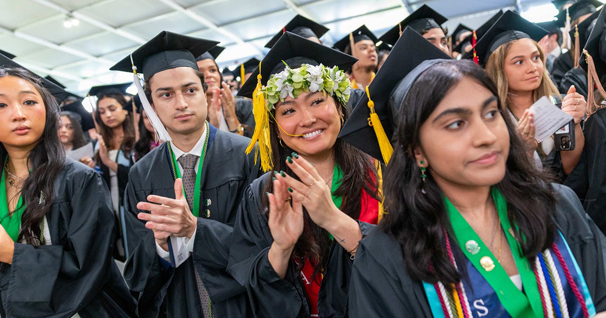 Students celebrate at commencement