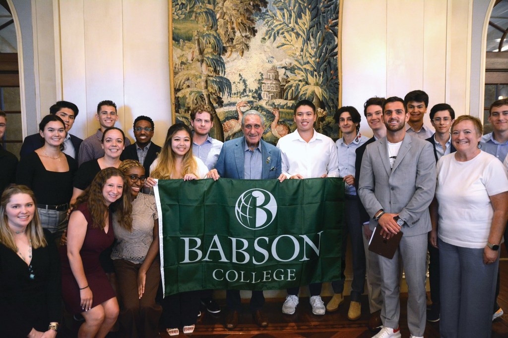 Arthur Blank and Students