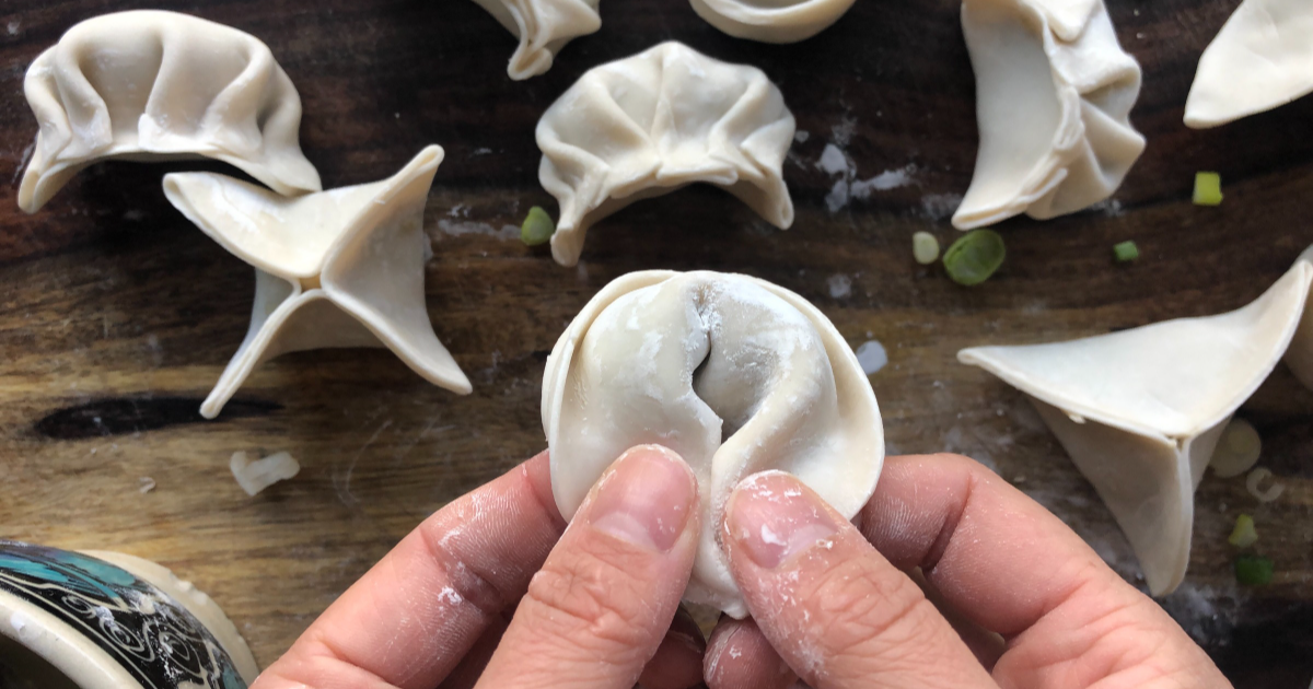 Babson Alum dumpling makers