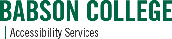 Babson College Accessibility Services logo