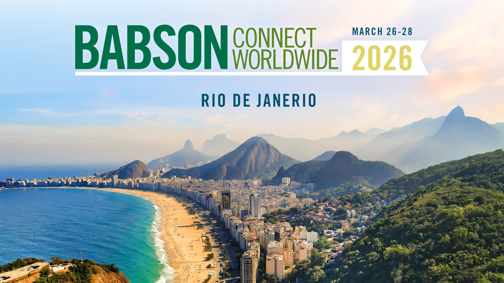 Babson Connect Worldwide 2026 Rio de Janeiro