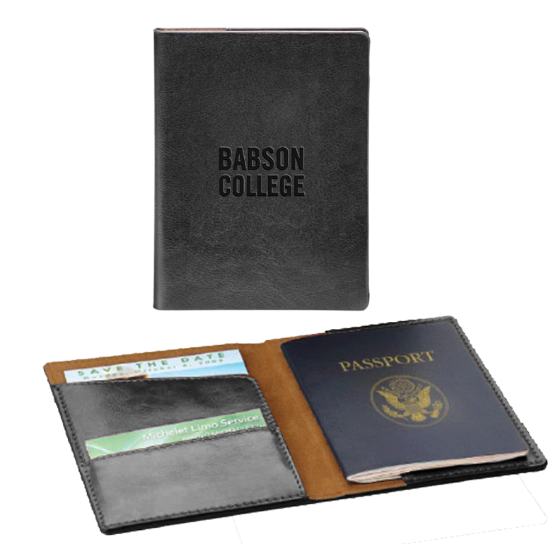 Babson passport holder image from square site