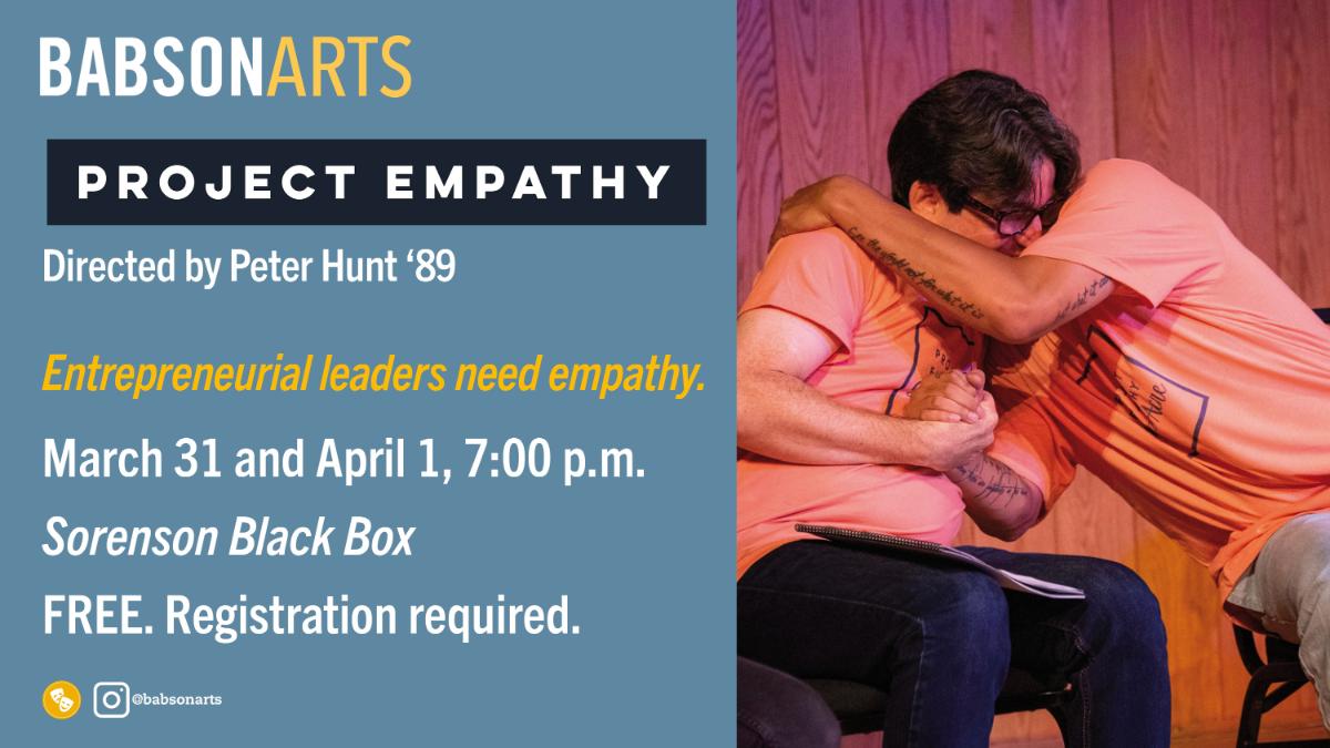 a graphic advertising a performance called Project Empathy