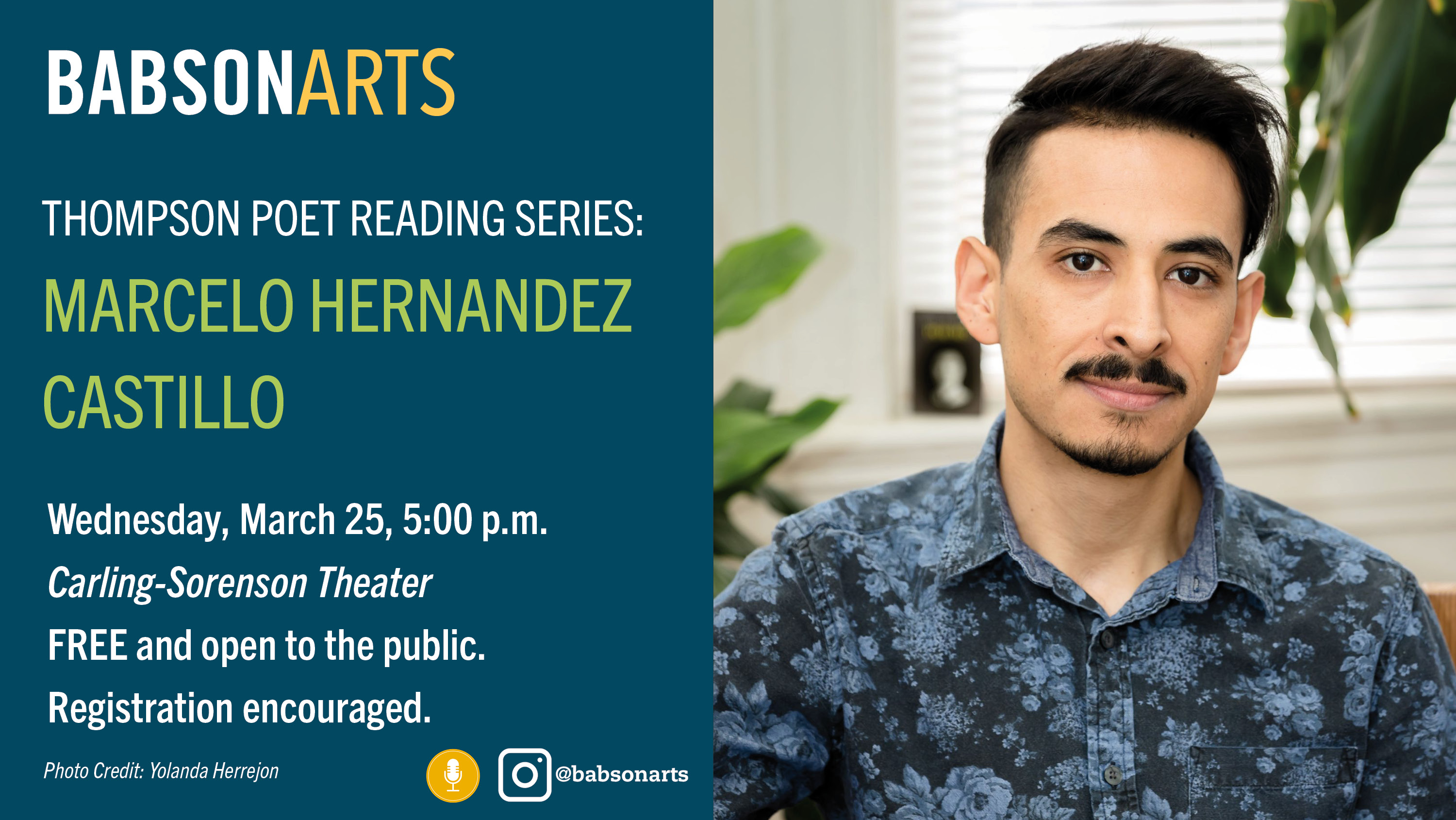 a graphic advertising a poetry speaking event