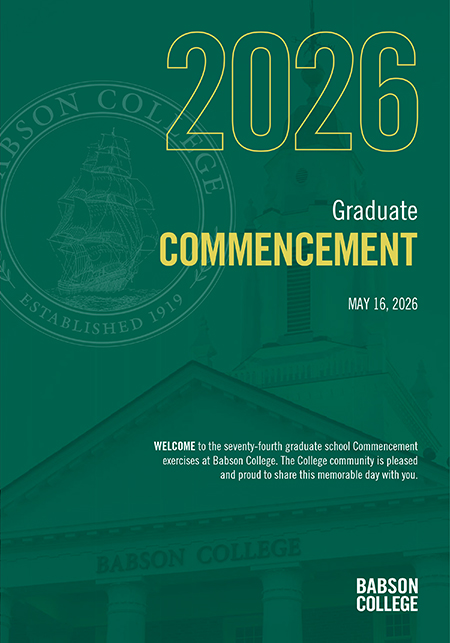 Download Graduate Commencement 2026 Program (pdf)