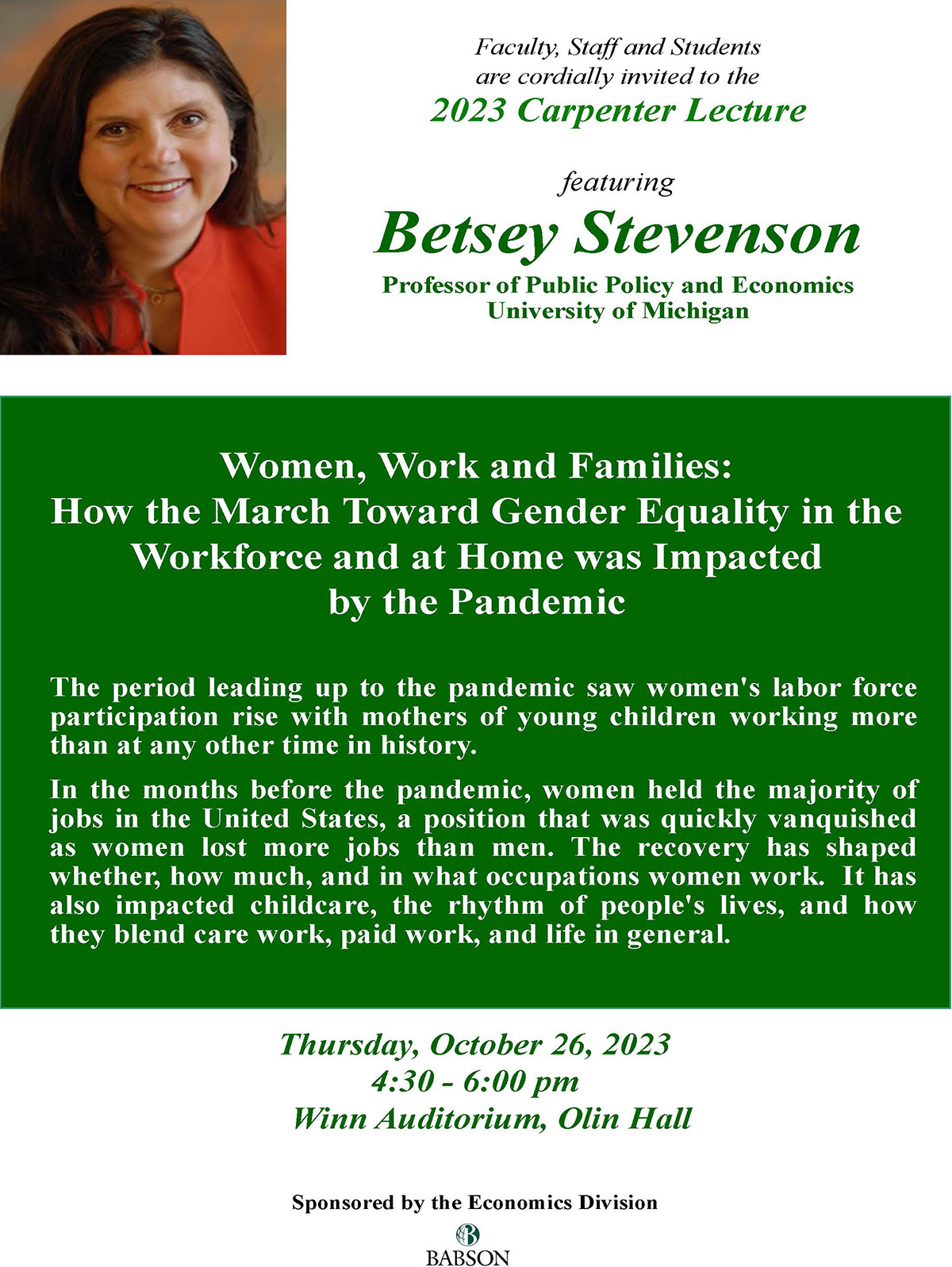 2023 Betsy Stevenson 2023 Betsy Stevenson