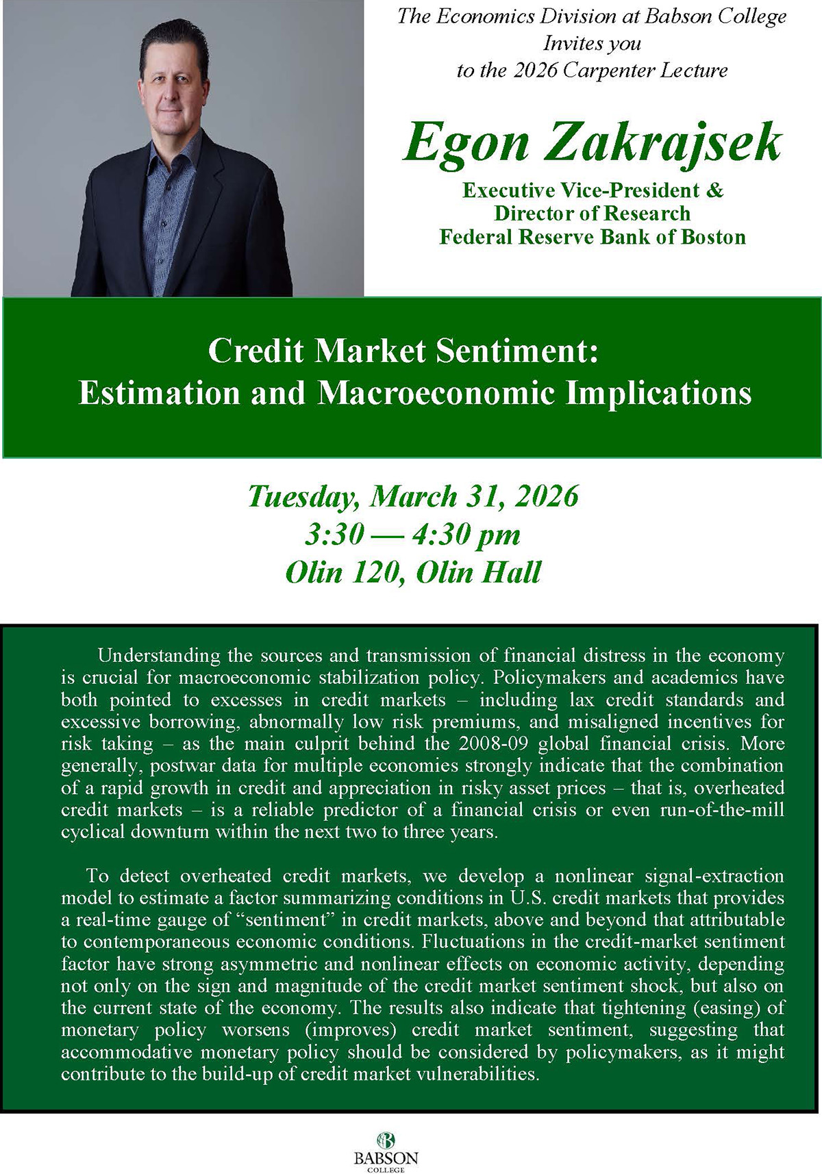 2026 Egon Zakrajsek 2026 Egon Zakrajsek