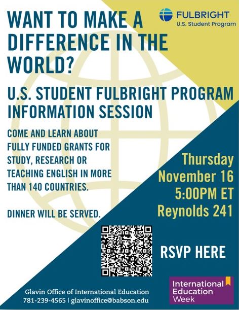 2023 Fulbright Info Session Flyer