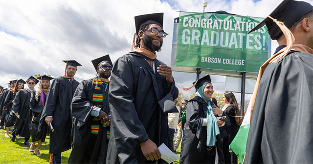 Graduating students from Babson