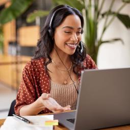 Person on a laptop