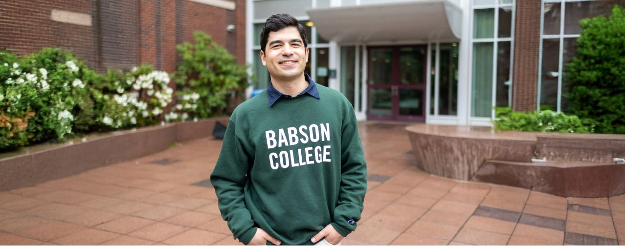 Smiling Student at Babson College