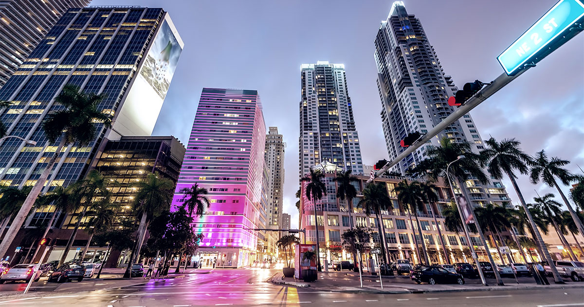 external picture of Miami buildings
