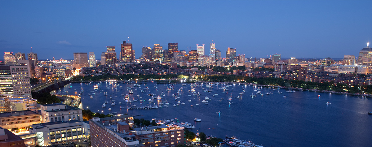Boston skyline over Charles River
