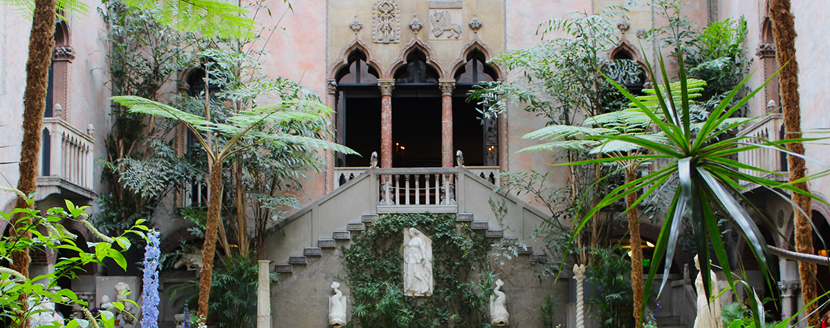 Courtyard of Isabella Gardner museum