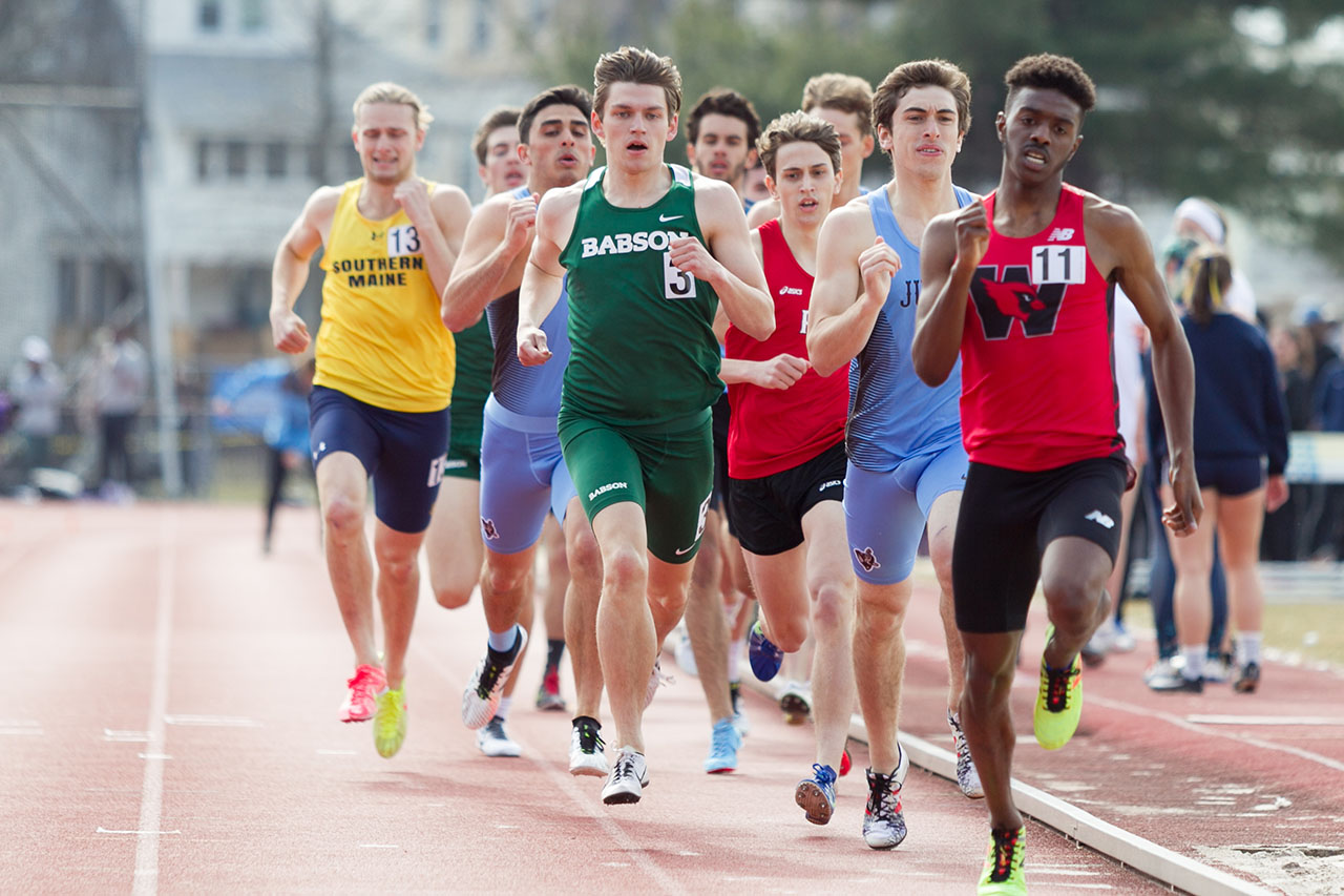 Students Running Track and Field