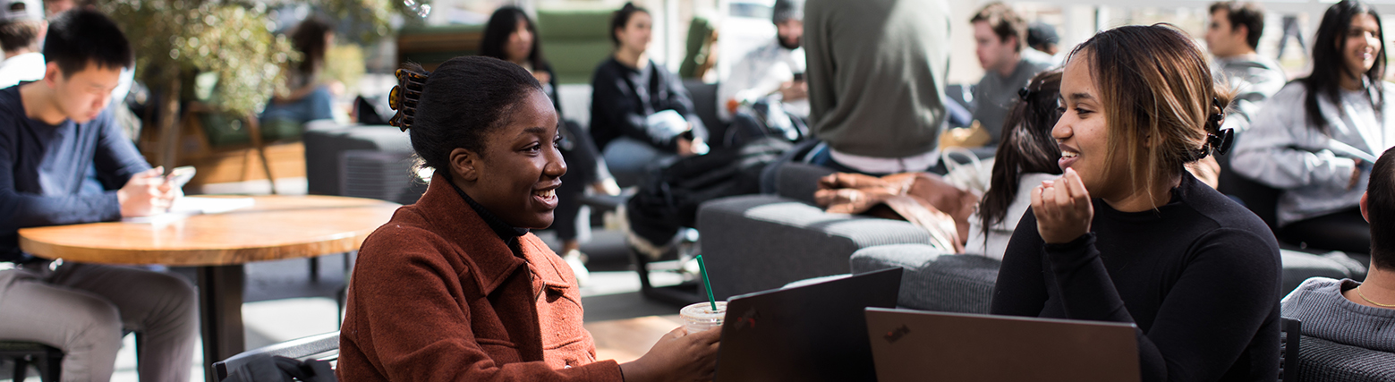 Students at Babson Commons