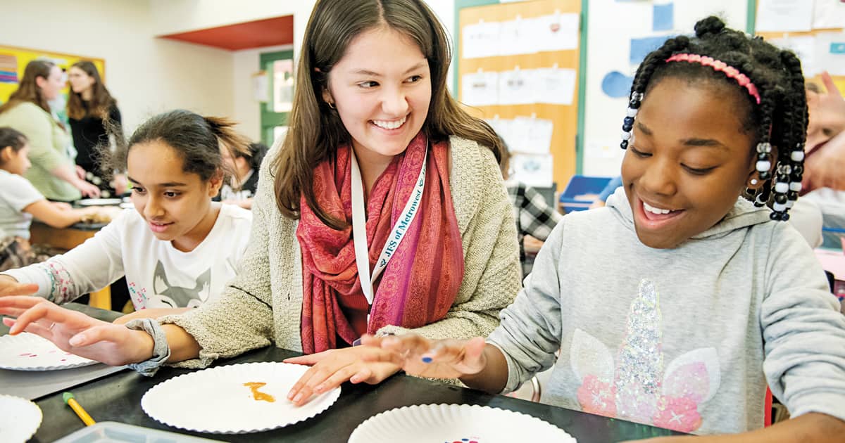 Abby vanLuling mentoring youth through CAP programs