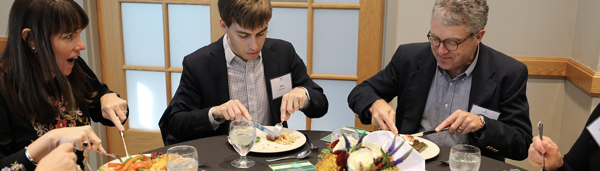 People dining delicious food