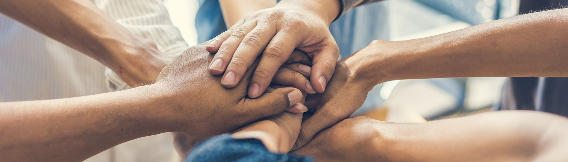 Team hands together