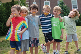 Campers enjoy a perfect day at Babson eliciting juicy grins.