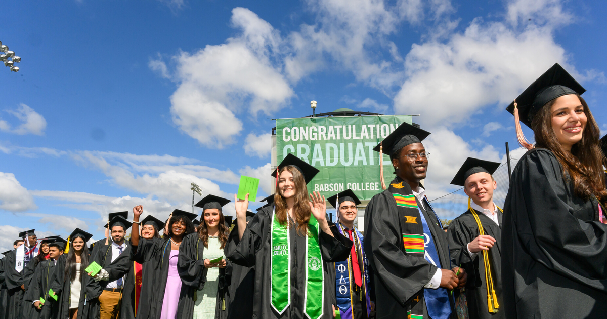 Babson alumni Babson grads at commencement