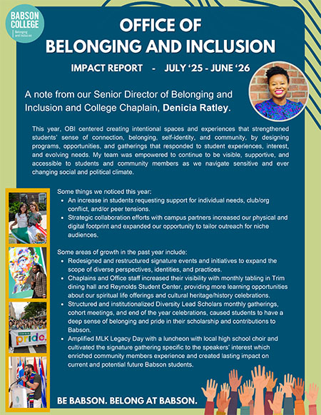 Office of Belonging and Inclusion Annual Report 2025-2026