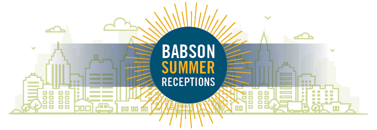 Babson Summer Receptions Banner