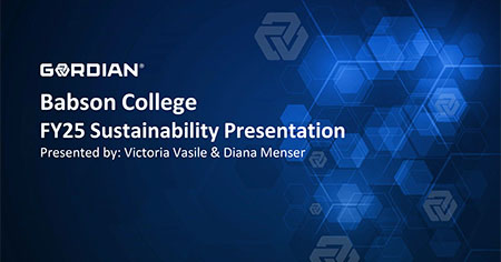 Gordian FY25 Sustainability Presentation