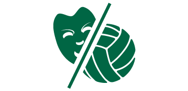 Illustration of Drama Mask and Volleyball