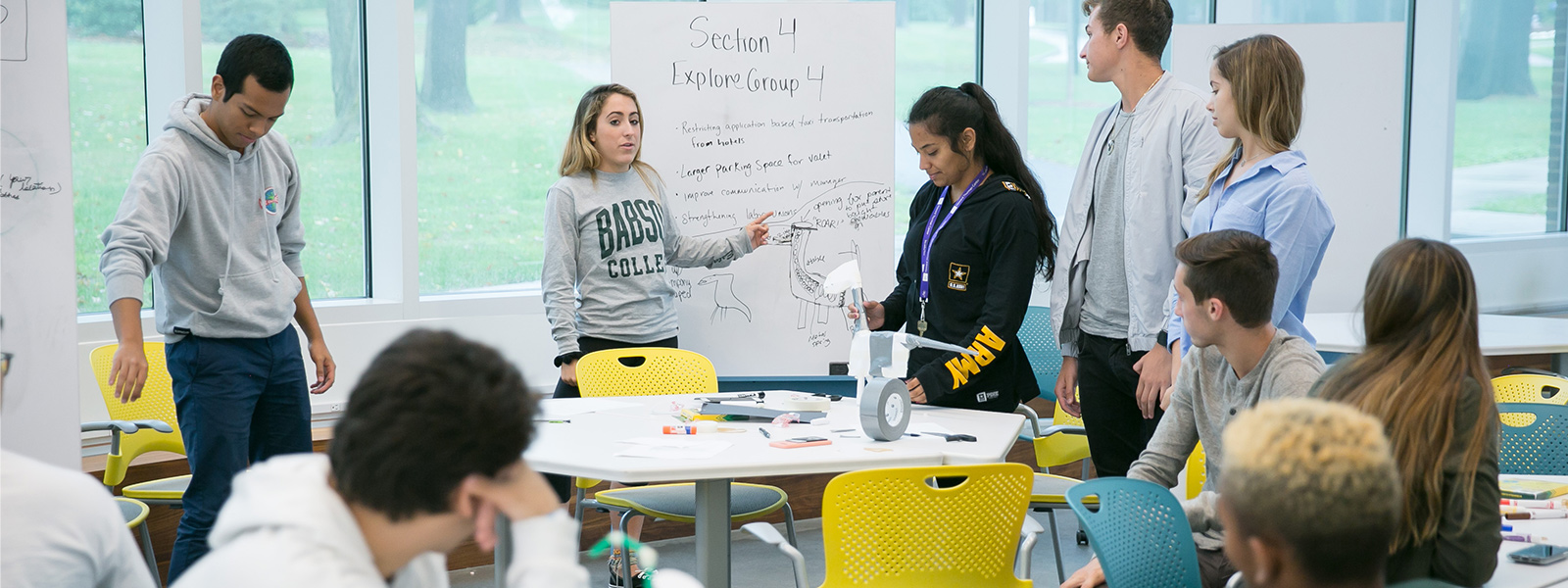 Students in a classroom