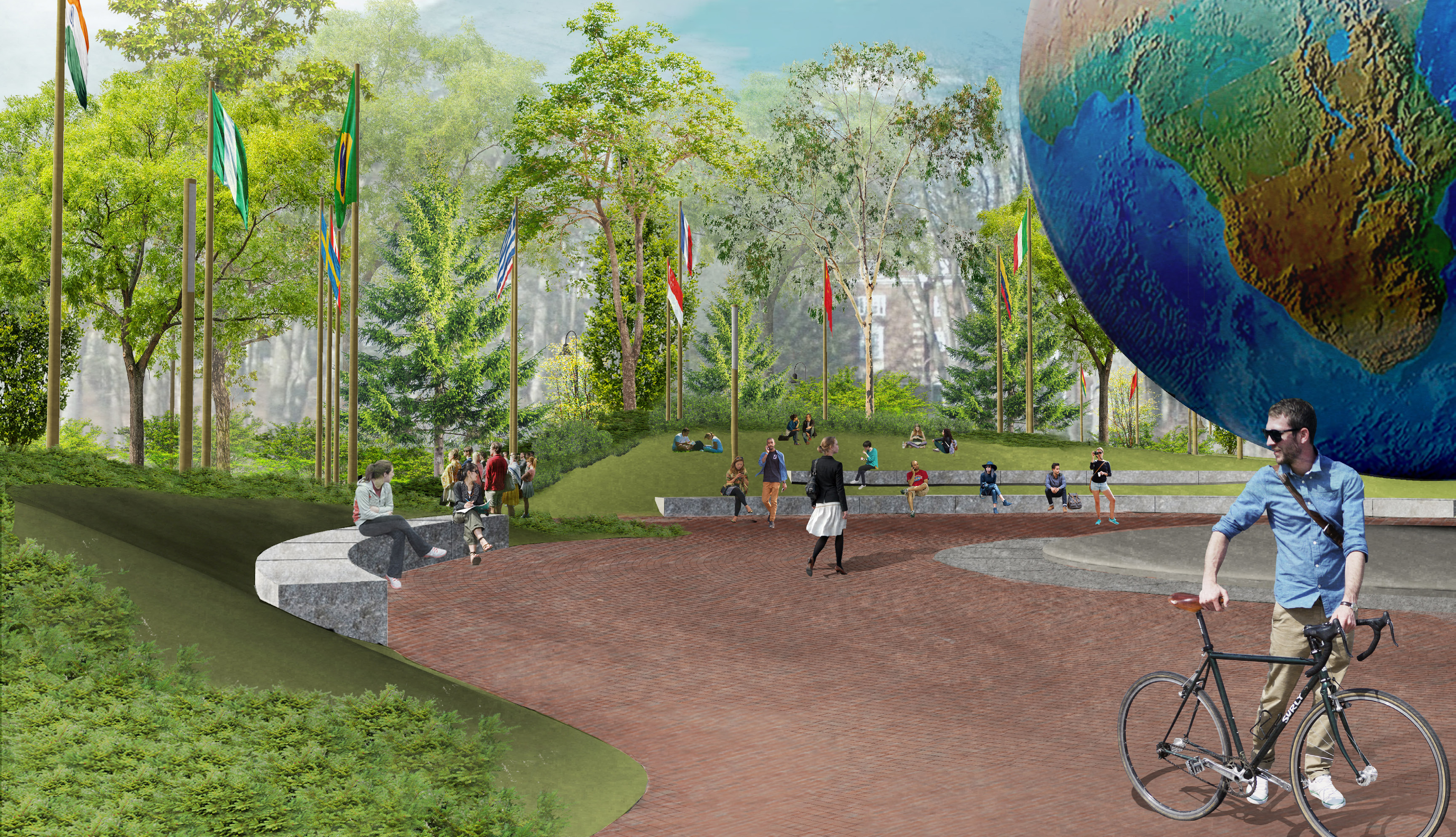 As part of the project the Babson World Globe will be refurbished. 