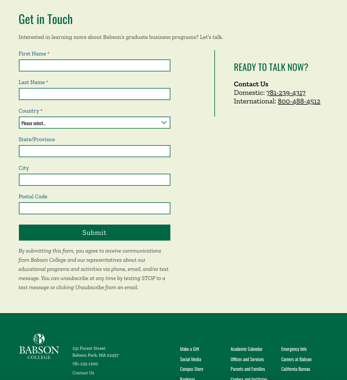 Registration Form